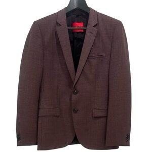 HUGO 
Arti Extra Slim Fit Sport Coat in Dark Purple